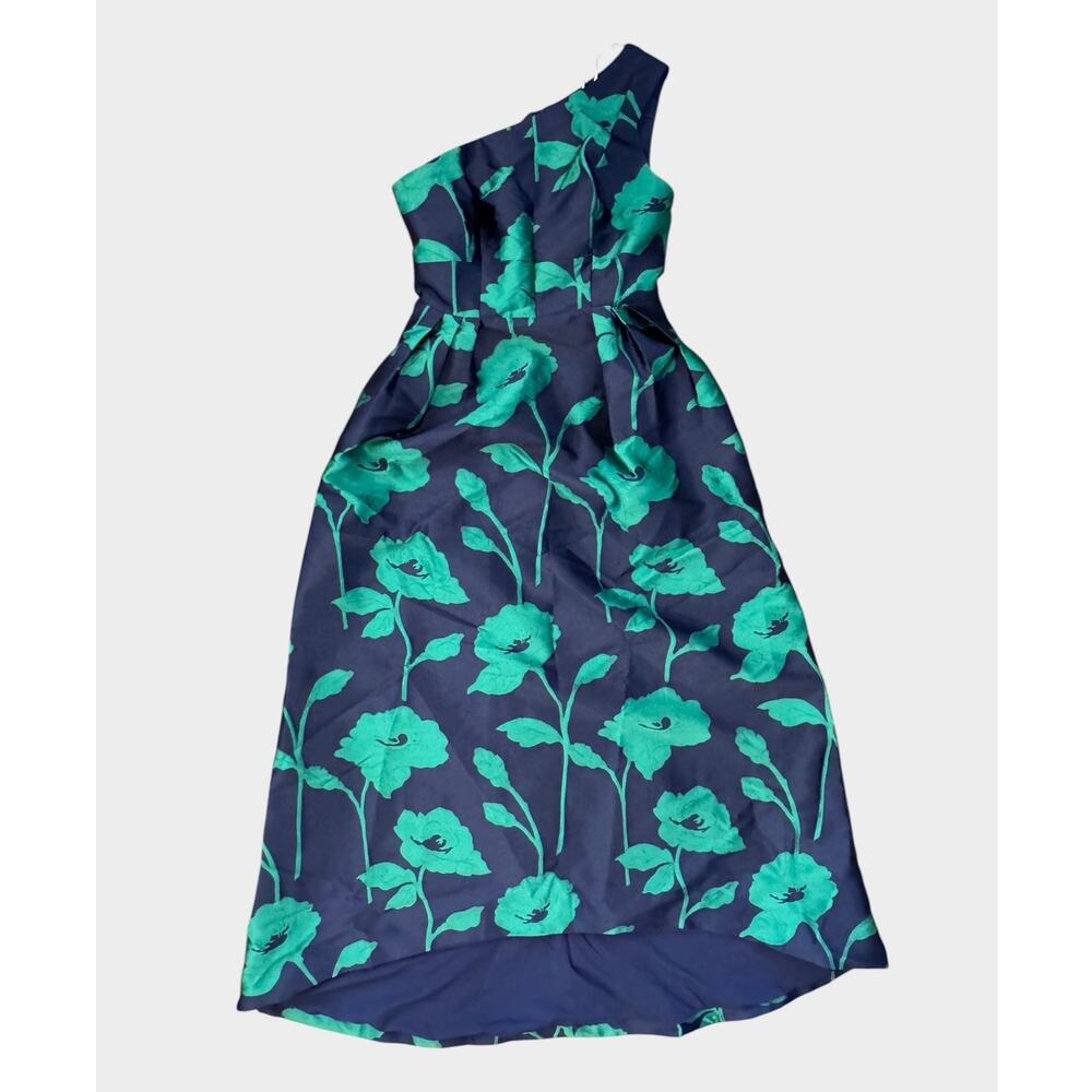 NEW Kay Unger Tiara Floral Print One-Shoulder Gown Size 6 - Picture 5 of 14